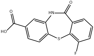 4-fluoro-11-oxo-10,11-dihydrodibenzo[b,f][1,4]thiazepine-8-carboxylic acid Structure