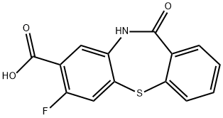 7-fluoro-11-oxo-10,11-dihydrodibenzo[b,f][1,4]thiazepine-8-carboxylic acid Structure