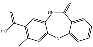 7-methyl-11-oxo-10,11-dihydrodibenzo[b,f][1,4]thiazepine-8-carboxylic acid Structure