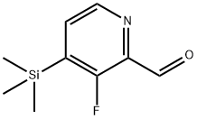 3-Fluoro-4-(trimethylsilyl)pyridine-2-carbaldehyde 구조식 이미지