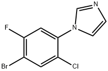 1-(4-Bromo-2-chloro-5-fluorophenyl)-1H-imidazole Structure