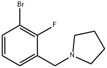 1-[(1-Bromo-2-fluorophenyl)methyl]pyrrolidine Structure