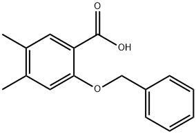 2-Benzyloxy-4,5-dimethylbenzoic acid 구조식 이미지