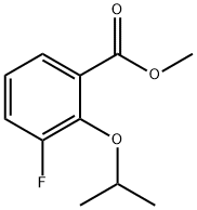 3-Fluoro-2-(1-methylethoxy)-benzoic acid methyl ester Structure