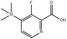 3-Fluoro-4-(trimethylsilyl)pyridine-2-carboxylic acid 구조식 이미지