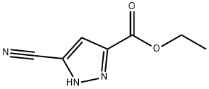 5-Cyano-1H-pyrazole-3-carboxylic acid ethyl ester Structure