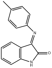 (3E)-3-[(4-methylphenyl)imino]-1,3-dihydro-2H-indol-2-one 구조식 이미지