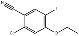 2-chloro-4-ethoxy-5-iodobenzonitrile Structure