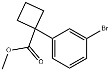 methyl 1-(3-bromophenyl)cyclobutanecarboxylate 구조식 이미지