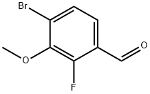 4-Bromo-2-fluoro-3-methoxybenzaldehyde 구조식 이미지