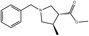 methyl (3R,4R)-1-benzyl-4-methylpyrrolidine-3-carboxylate 구조식 이미지