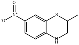 2-METHYL-7-NITRO-3,4-DIHYDRO-2H-BENZO[B][1,4]THIAZINE 구조식 이미지