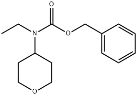 BENZYL ETHYL(TETRAHYDRO-2H-PYRAN-4-YL)CARBAMATE Structure