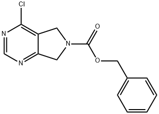 benzyl 4-chloro-5H,6H,7H-pyrrolo[3,4-d]pyrimidine-6-carboxylate Structure