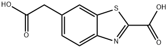 6-(carboxymethyl)-1,3-benzothiazole-2-carboxylic acid 구조식 이미지