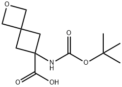 6-((TERT-BUTOXYCARBONYL)AMINO)-2-OXASPIRO[3.3]HEPTANE-6-CARBOXYLIC ACID Structure