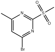 4-Bromo-6-methyl-2-(methylsulfonyl)pyrimidine Structure