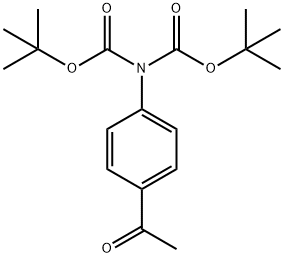 1-(4-N,N-Di-boc-aminophenyl)ethanone Structure