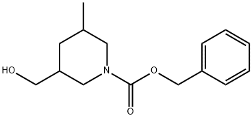 Benzyl 3-(hydroxymethyl)-5-methylpiperidine-1-carboxylate Structure