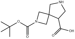 2-(tert-butoxycarbonyl)-2,6-diazaspiro[3.4]octane-8-carboxylic acid Structure