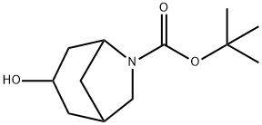 Tert-Butyl 3-Hydroxy-6-Azabicyclo[3.2.1]Octane-6-Carboxylate 구조식 이미지