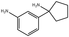 3-(1-AMINOCYCLOPENTYL)ANILINE 구조식 이미지