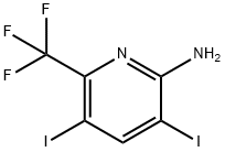 3,5-Diiodo-6-trifluoromethyl-pyridin-2-ylamine Structure