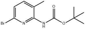 TERT-BUTYL (6-BROMO-3-METHYLPYRIDIN-2-YL)CARBAMATE Structure