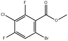 Methyl 6-bromo-3-chloro-2,4-difluorobenzoate Structure