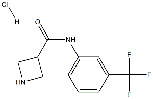 N-[3-(trifluoromethyl)phenyl]azetidine-3-carboxamide:hydrochloride Structure