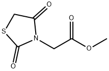 (2,4-Dioxo-thiazolidin-3-yl)-acetic acid methyl ester 구조식 이미지