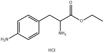 DL-3-(p-aminophenyl)- Alanine, ethyl ester, dihydrochloride 구조식 이미지