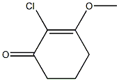 2-Cyclohexen-1-one, 2-chloro-3-methoxy- 구조식 이미지