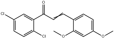 (2E)-1-(2,5-dichlorophenyl)-3-(2,4-dimethoxyphenyl)prop-2-en-1-one Structure