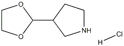 3-(1,3-dioxolan-2-yl)pyrrolidine:hydrochloride Structure