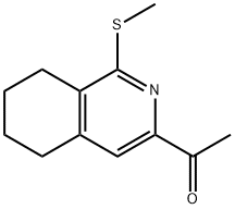 Ethanone, 1-[5,6,7,8-tetrahydro-1-(methylthio)-3-isoquinolinyl]- 구조식 이미지