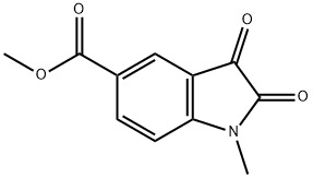 Methyl 1-methyl-2,3-dioxoindoline-5-carboxylate 구조식 이미지