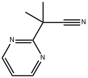 2-Methyl-2-(pyrimidin-2-yl)propanenitrile Structure