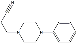 1-Piperazinepropanenitrile,4-phenyl- Structure