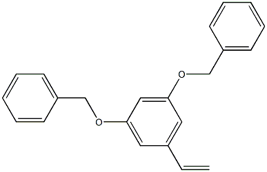 Benzene, 1-ethenyl-3,5-bis(phenylmethoxy)- Structure