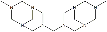 1,3,5,7-Tetraazabicyclo[3.3.1]nonane, 3,3'-methylenebis[7-methyl- 구조식 이미지
