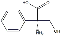 (S)-2-amino-3-hydroxy-2-phenylpropanoic acid Structure