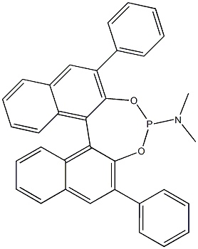 (11bS)-N,N-dimethyl-2,6-diphenyl-Dinaphtho[2,1-d:1',2'-f][1,3,2]dioxaphosphepin-
4-amine Structure