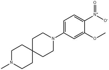 3-(3-methoxy-4-nitrophenyl)-9-methyl-3,9-diazaspiro[5.5]undecane Structure