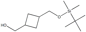 Cyclobutanemethanol, 3-[[[(1,1-dimethylethyl)dimethylsilyl]oxy]methyl]- Structure