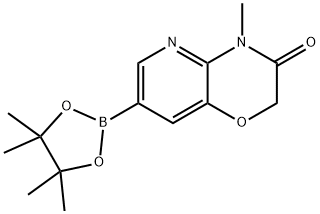 (4-METHYL-3-OXO-3,4-DIHYDRO-2H-PYRIDO[3,2-B][1,4]OXAZIN-7-YL)BORONIC ACID PINACOL ESTER 구조식 이미지