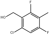 6-Chloro-2,4-difluoro-3-methylbenzyl alcohol Structure