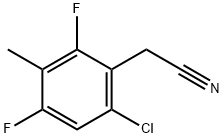 6-Chloro-2,4-difluoro-3-methylphenylacetonitrile Structure