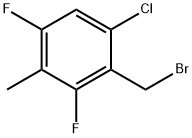 6-Chloro-2,4-difluoro-3-methylbenzyl bromide Structure