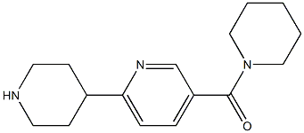 piperidin-1-yl-(6-piperidin-4-ylpyridin-3-yl)methanone Structure